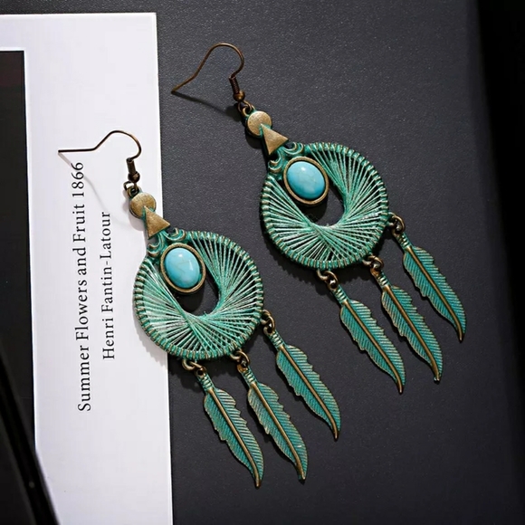 B2G1 Vintage Boho Dreamcatcher Dangle Earrings - Picture 7 of 9